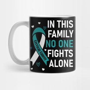 In This Family No One Fights Alone | Cervical Cancer Mug